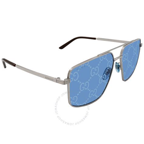 gucci gg0941s 004|New Authentic Gucci Blue Logo Navigator Men's Sunglasses .